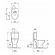 Унитаз ODEON UP Jacob Delafon гориз 59x36.5x43 (бел) E4702-00 /18557K-00